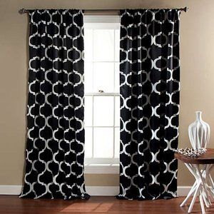 Mainstays Canvas Iron Work Curtain Panel